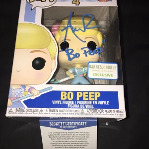 Annie Potts Signed Bo Peep Funko Pop Toy Story 4 Hollywood Star Beckett #2