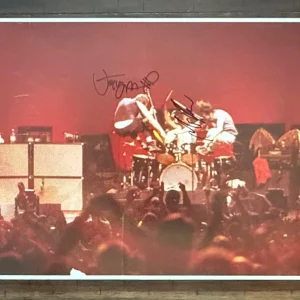 Pearl Jam Band SIGNED NJ 2001 Poster 1st Ed 36” x 14.5” by Matt Stone Jeff Mike