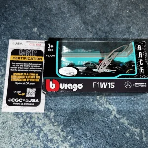 George Russell Signed Official Mercedes 1:43 Car F1 Star Driver JSA Auth