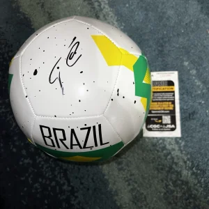 Rodrygo Signed Official Brazil Soccer Ball World Cup Real Madrid Star JSA #2