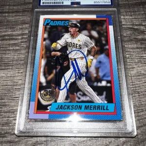 Jackson Merrill Signed 2025 Topps 35th Ann Trading Card San Diego Padres PSA/DNA