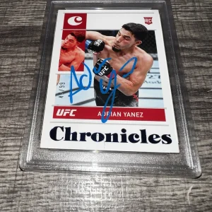 Adrian Yanez Signed 2022 Panini Chronicles Rookie Card UFC Trading Card PSA/DNA