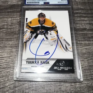 Tuukka Rask Signed 2021-2022 Upper Deck Young Guns Trading Card Bruins PSA/DNA
