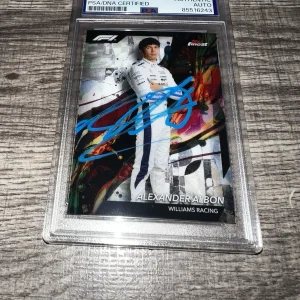 Alex Albon Signed 2024 Topps Finest Trading Card #19 F1 Williams PSA/DNA