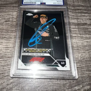 George Russell Signed 2023 Topps Chrome F1 Trading Card #164 Mercedes PSA/DNA