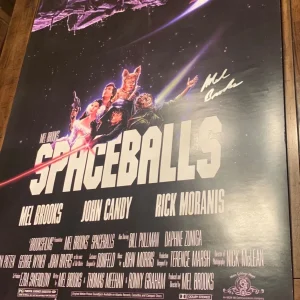 Mel Brooks Spaceballs Star Wars Signed Autograph 27x40 Poster EXCT PROOF Beckett