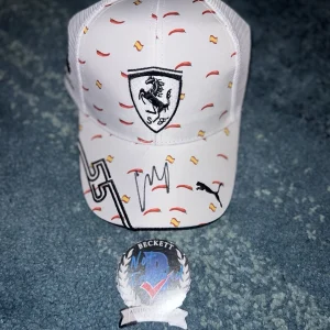 Carlos Sainz Signed Ferrari Racing Hat #55 F1 Star Chili Pepper Cap Beckett #2