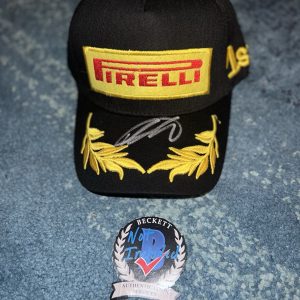 Alex Albon Signed Pirelli Podium Hat F1 Williams Racing Legend Beckett #2