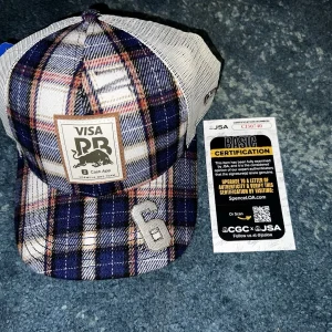 Isack Hadjar Signed 2025 Austin GP Formula 1 Racing Bulls Racing Hat JSA Auth