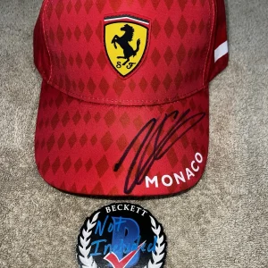 Charles Leclerc Signed Ferrari Racing Hat Puma Star Driver Monaco GP Beckett #2