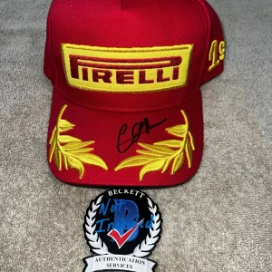 Colton Herta Signed Pirelli Podium Hat F1 Future Cadillac Superstar Beckett