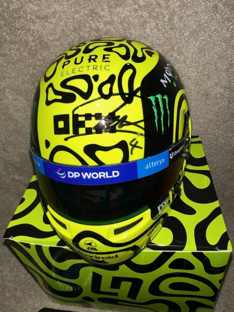 Lando Norris Signed Official 2024 Season Mini Helmet 1:2 McLaren 1st Win Beckett