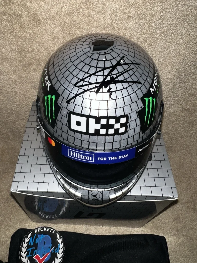 Lando Norris Signed Official 2025 Miami Mini Helmet 1:2 McLaren Champ Beckett