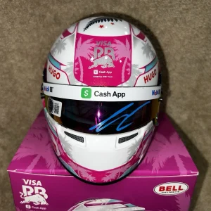 Liam Lawson Signed Official 2025 Miami GP Mini Helmet 1:2 Racing Bulls Beckett