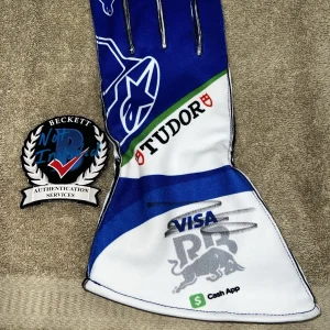 Isack Hadjar Signed Visa RB Racing Bulls Race Glove Formula 1 Rookie Beckett #4