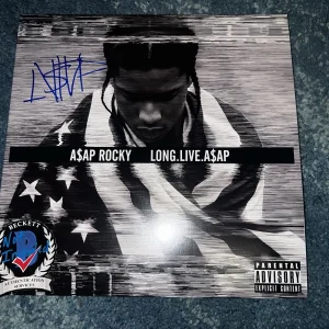 A$AP Rocky Signed Long Live ASAP Vinyl Rap Legend Superstar Beckett