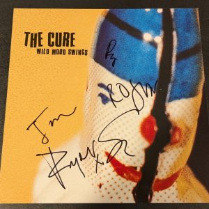 THE CURE signed "WILD MOOD SWINGS" ALBUM FLAT BECKETT LOA (BAS) ROBERT SMITH +4