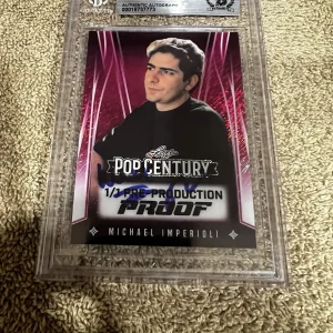 Michael Imperioli Signed Official 2025 Leaf Metal Pre Production Card Beckett #2