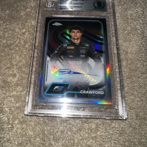 Jak Crawford Signed 2024 Topps Chrome F1 Card Certified Auto Beckett