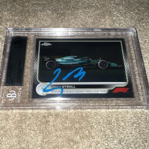 Lance Stroll Signed 2022 Topps Chrome F1 Card #114 Aston Martin Beckett