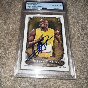 Usain Bolt Signed 2024 Allen & Ginter Trading Card #208 PSA/DNA Auto 10 #2