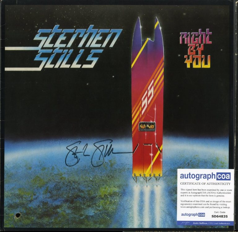 Stephen Stills Right By You vinyl record SIGNED CSN CSNY ACOA