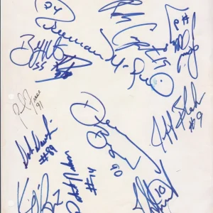 NY Jets Team SIGNED Dennis Byrd Freeman McNeil Carpenter Ken O'Brien Blake+ 90's