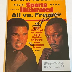 Muhammad Ali & Joe Frazier SIGNED Sports Illustrated SI Boxing w PROOF - K9 COA