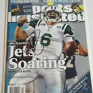 Mark Sanchez SIGNED Sports Illustrated NY Jets No Label Proof - K9 COA