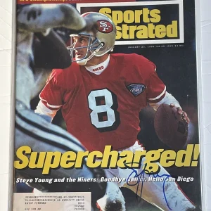 Steve Young SIGNED Sports Illustrated SI San Francisco 49ers w PROOF - K9 COA