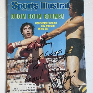 Ray Boom Boom Mancini Signed Auto 1988 Sports Illustrated SI Boxing - K9 COA