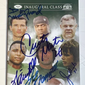 Joe Namath Winston Hill Don Maynard Curtis Martin Joe Klecko Signed Jets HOF COA