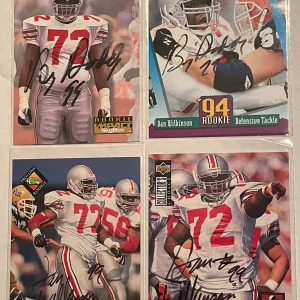 4x Dan “Big Daddy” Wilkerson SIGNED Ohio State Rookie Card lot of 4