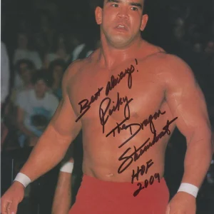 Ricky The Dragon Steamboat SIGNED Autographed WWF Superstar HOF Wrestler