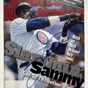 Sammy Sosa SIGNED Autograph Sports Illustrated SI Chicago Cubs HR COA