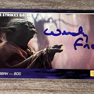 Wendy Froud Star Wars SIGNED Topps Trading Card Widevision ESB RARE K9 Holo