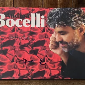 Andrea Bocelli - Opera Singer Star Legend - SIGNED Autographed Tour Program COA
