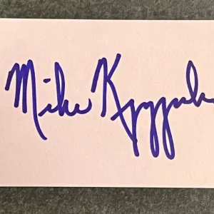 Mike Krzyzewski Coach K SIGNED Autographed Duke Blue Devils - Index Card