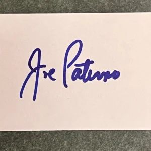 Joe Paterno SIGNED Autographed Index Card Penn State Nittany Lions w/ PROOF
