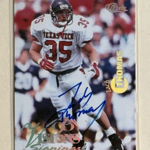 Zach Thomas 1996 Classic Vision Signings Certified Card Autograph Auto Dolphins