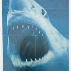 Valerie Val Taylor SIGNED Blue Water White Death ORIG 1971 One Sheet Poster JAWS