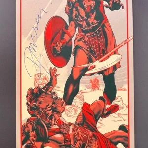 Russell Crowe Gladiator SIGNED 36x12 Ansin Mondo Poster K9 SWAU LOA & Beckett
