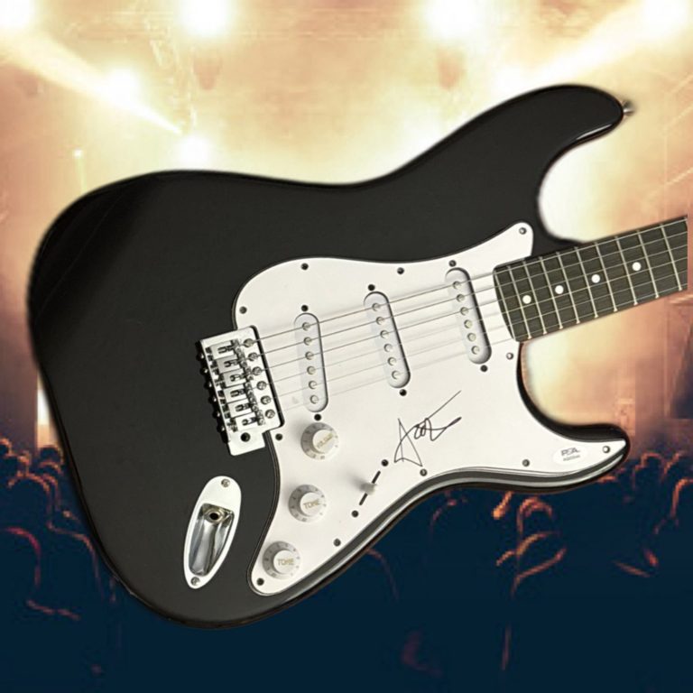 PSA  Weezer Band Bassist  * SCOTT SHRINER *  Signed Electric Guitar COA