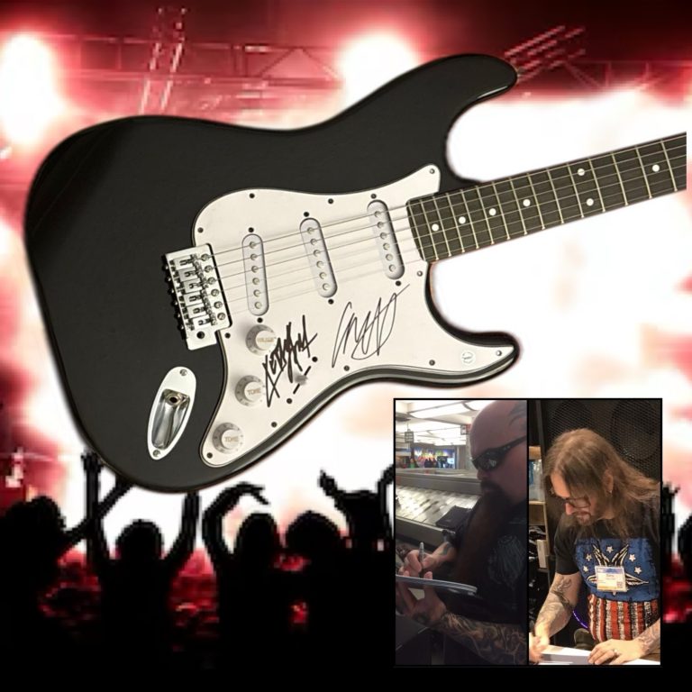 GFA  Kerry King and Gary Holt  * SLAYER *  Band Signed Electric Guitar PROOF COA