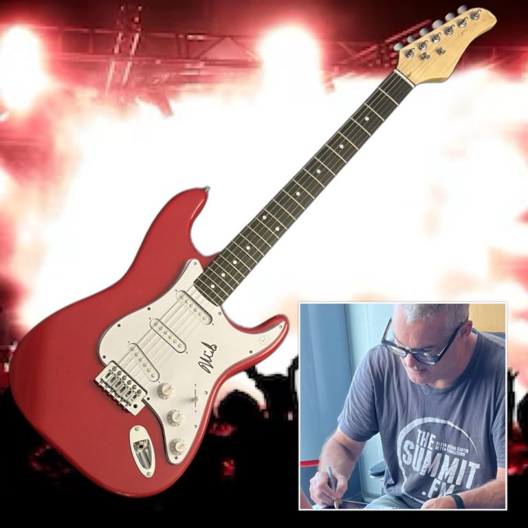 GFA  The Descendents Band  * MILO AUKERMAN *  Signed Electric Guitar PROOF COA