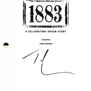 Tim McGraw Signed 1883 Yellowstone Full Pilot Script Authentic Autograph Beckett