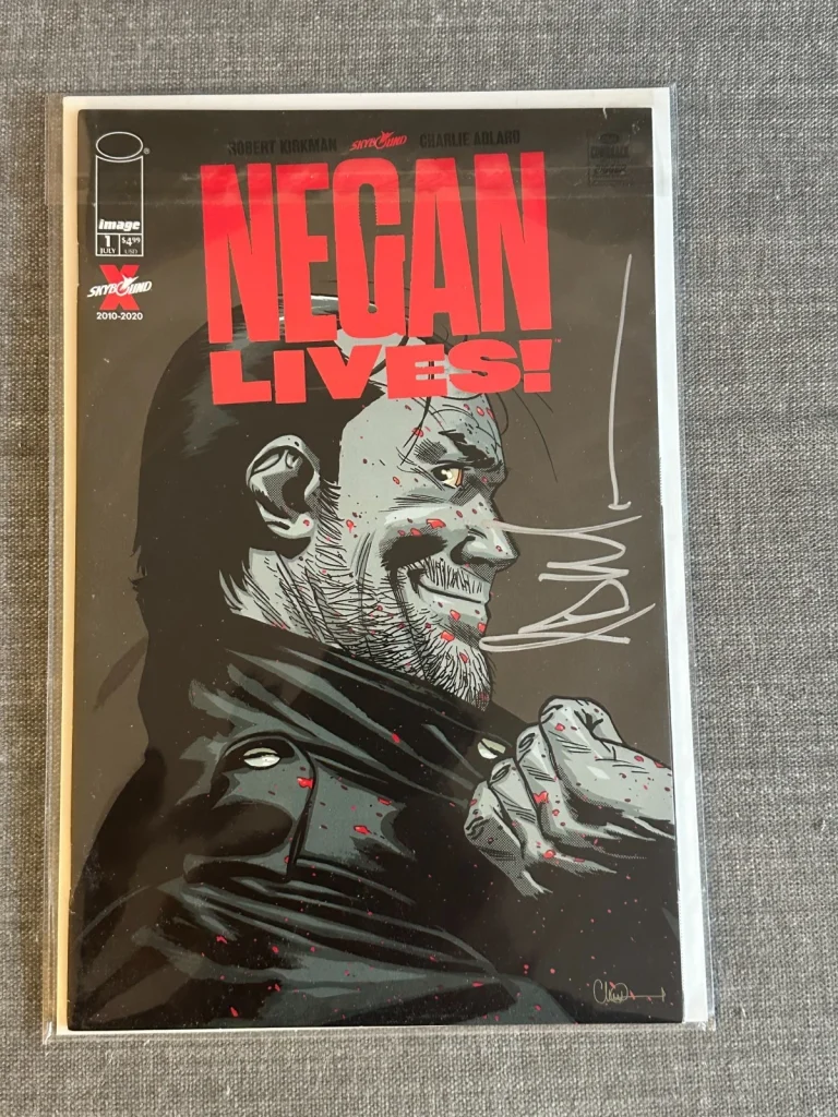 JEFFREY DEAN MORGAN SIGNED NEGAN LIVES! COMIC BOOK AUTOGRAPH AUTO WALKING DEAD B