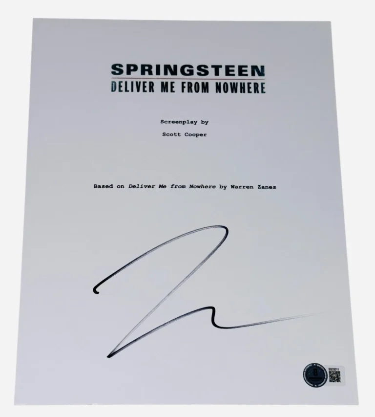 Jeremy Allen White Signed Full Script Springsteen: Deliver Me from Nowhere BAS