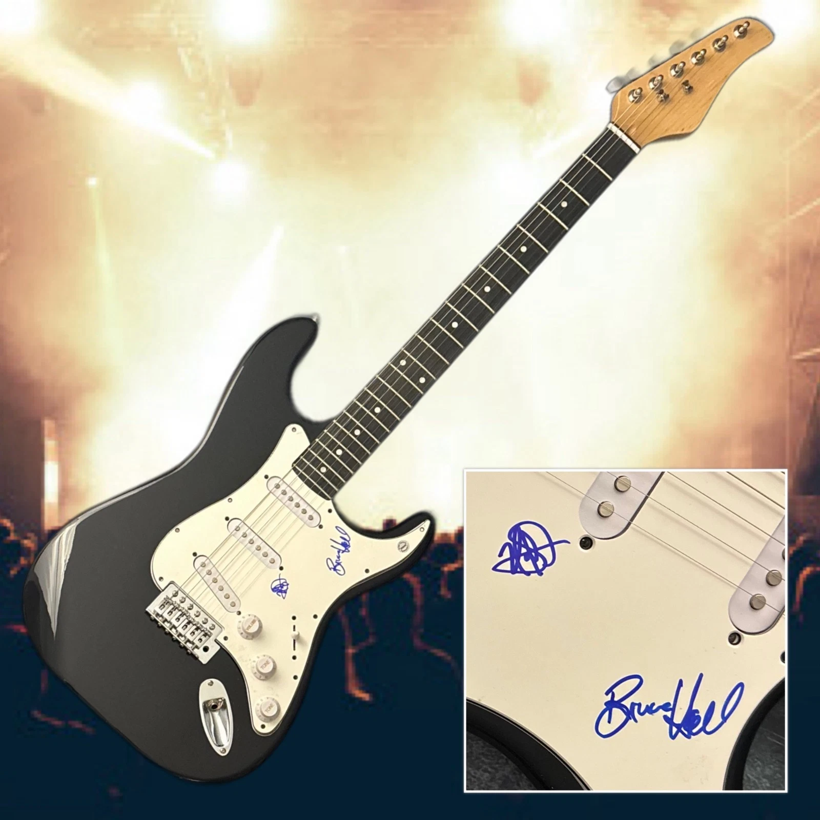 GFA Bruce Hall & Neal Doughty * REO SPEEDWAGON * Band Signed Electric ...