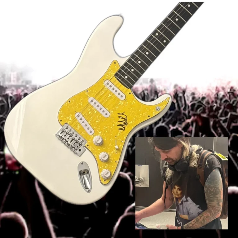 GFA Taking Back Sunday Band  * ADAM LAZZARA *  Signed Electric Guitar PROOF COA